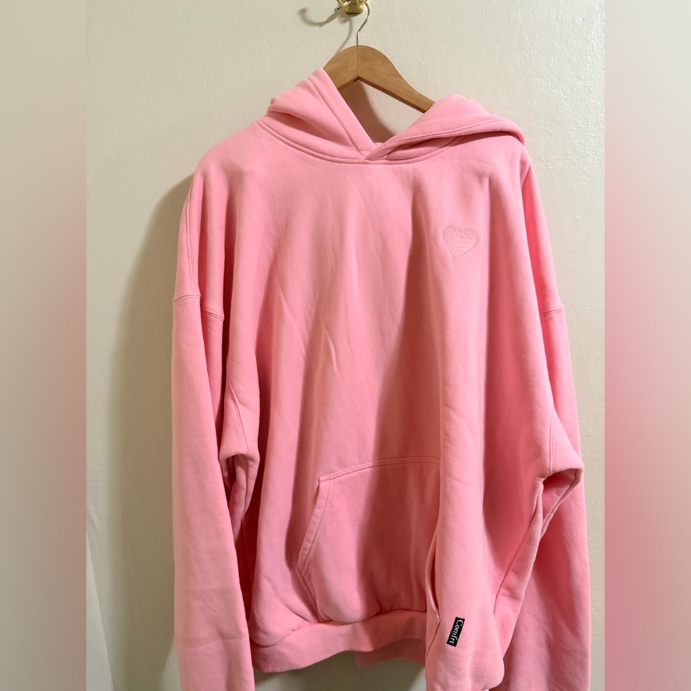 Comfrt "Love" Oversized Hoodie - Petal Pink Size 3XL limited edition like new - Picture 7 of 14